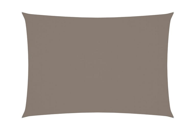 Solsegel oxfordtyg rektangulärt 3x5 m taupe - Brun - Utemöbler - Solskydd - Solsegel