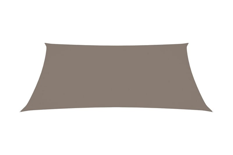 Solsegel oxfordtyg rektangulärt 3x5 m taupe - Brun - Utemöbler - Solskydd - Solsegel