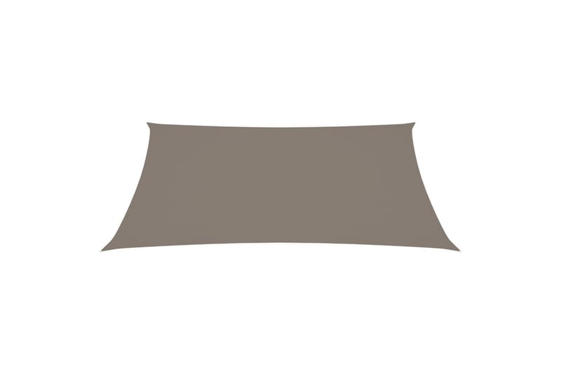 Solsegel oxfordtyg rektangulärt 4x5 m taupe - Brun - Utemöbler - Solskydd - Solsegel
