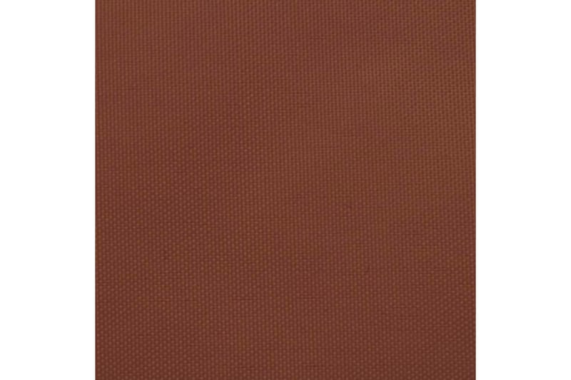Solsegel oxfordtyg rektangulärt 4x7 m terrakotta - Brun - Utemöbler - Solskydd - Solsegel