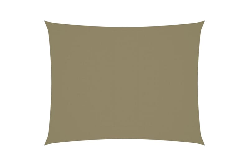 Solsegel oxfordtyg rektangulärt 5x6 m beige - Beige - Utemöbler - Solskydd - Solsegel
