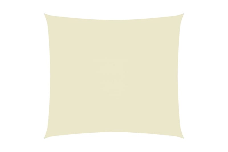 Solsegel oxfordtyg rektangulärt 5x6 m gräddvit - Vit - Utemöbler - Solskydd - Solsegel