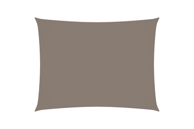 Solsegel oxfordtyg rektangulärt 5x6 m taupe - Brun - Utemöbler - Solskydd - Solsegel