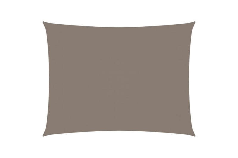 Solsegel oxfordtyg rektangulärt 6x8 m taupe - Brun - Utemöbler - Solskydd - Solsegel
