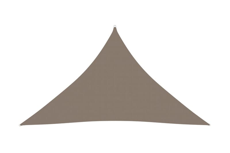 Solsegel oxfordtyg trekantigt 2,5x2,5x3,5 m taupe - Brun - Utemöbler - Solskydd - Solsegel
