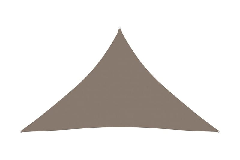 Solsegel oxfordtyg trekantigt 3x3x3 m taupe - Brun - Utemöbler - Solskydd - Solsegel
