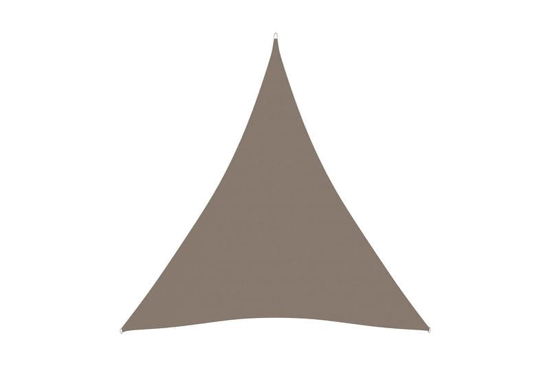 Solsegel oxfordtyg trekantigt 3x3x3 m taupe - Brun - Utemöbler - Solskydd - Solsegel