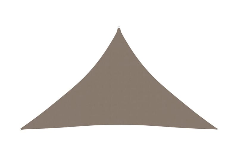 Solsegel oxfordtyg trekantigt 3x3x4,24 m taupe - Taupe - Utemöbler - Solskydd - Solsegel