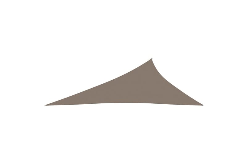 Solsegel oxfordtyg trekantigt 3x4x5 m taupe - Brun - Utemöbler - Solskydd - Solsegel