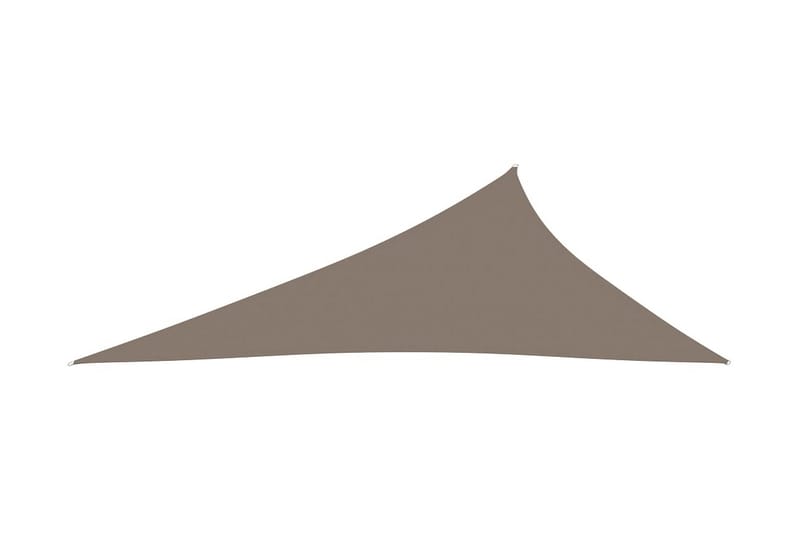 Solsegel oxfordtyg trekantigt 4x5x6,4 m taupe - Brun - Utemöbler - Solskydd - Solsegel