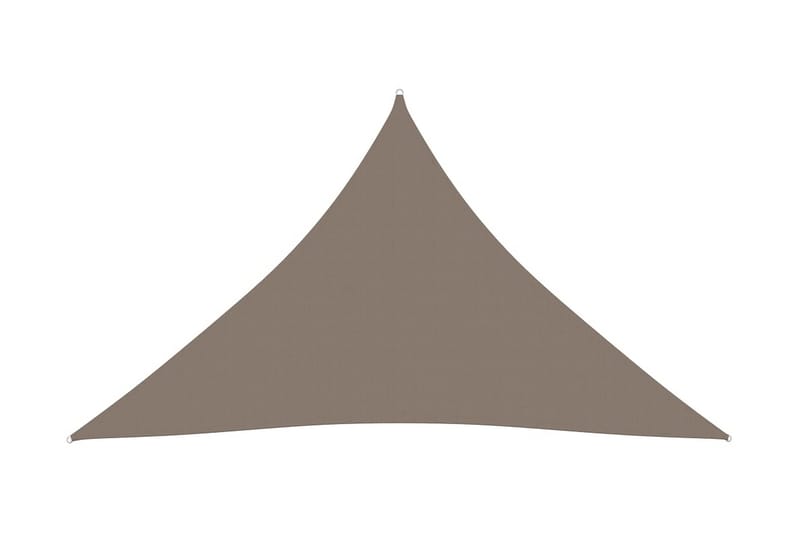 Solsegel oxfordtyg trekantigt 5x6x6 m taupe - Brun - Utemöbler - Solskydd - Solsegel