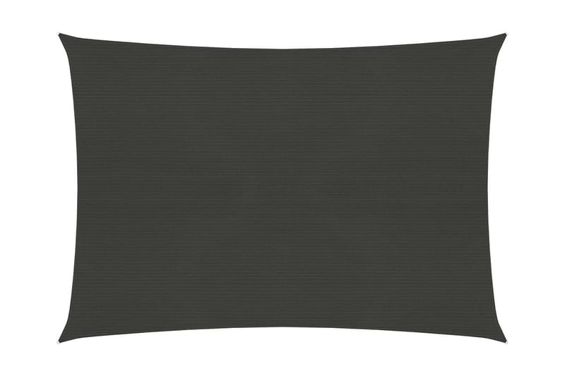 Solsegel 160 g/m² antracit 4x5 m HDPE - Grå - Utemöbler - Solskydd - Solsegel