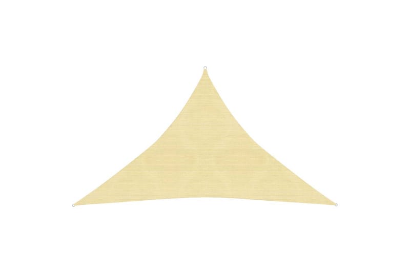Solsegel 160 g/m² beige 2,5x2,5x3,5 m HDPE - Beige - Utemöbler - Solskydd - Solsegel
