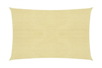Solsegel 160 g/m² beige 2,5x3 m HDPE - Beige - Utemöbler - Solskydd - Solsegel
