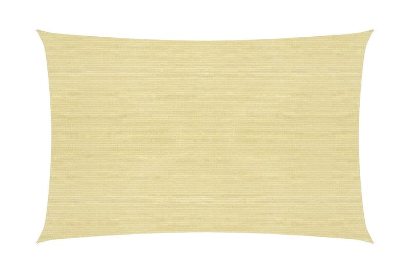 Solsegel 160 g/m² beige 2,5x3 m HDPE - Beige - Utemöbler - Solskydd - Solsegel
