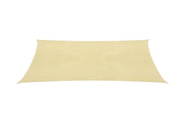 Solsegel 160 g/m² beige 2,5x3 m HDPE - Beige - Utemöbler - Solskydd - Solsegel