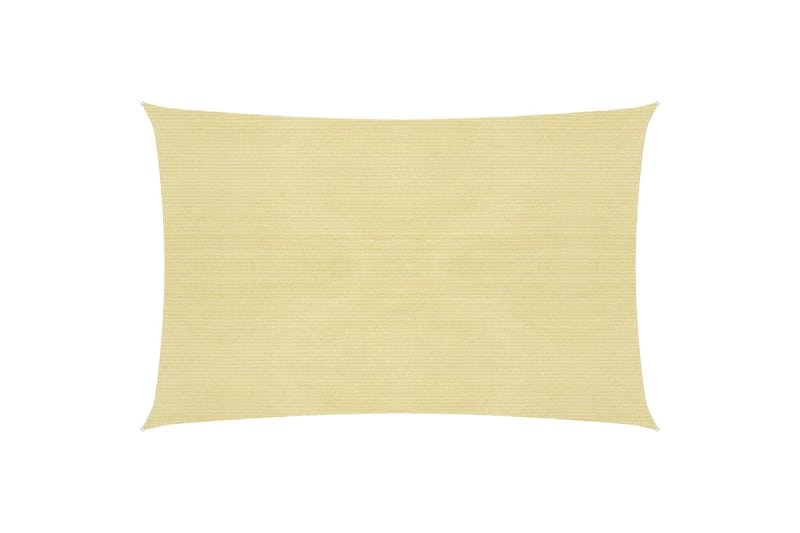 Solsegel 160 g/m² beige 2,5x4 m HDPE - Beige - Utemöbler - Solskydd - Solsegel