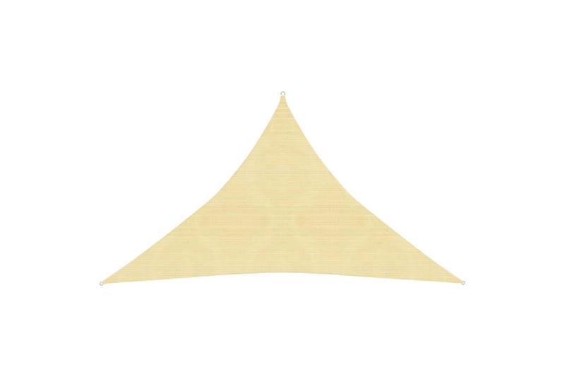 Solsegel 160 g/m² beige 3,5x3,5x4,9 m HDPE - Beige - Utemöbler - Solskydd - Solsegel