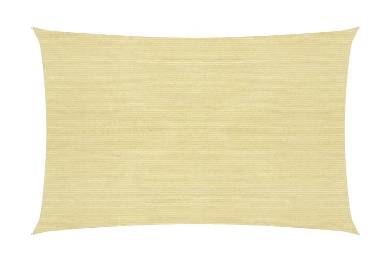 Solsegel 160 g/m² beige 3,5x4,5 m HDPE - Beige - Utemöbler - Solskydd - Solsegel