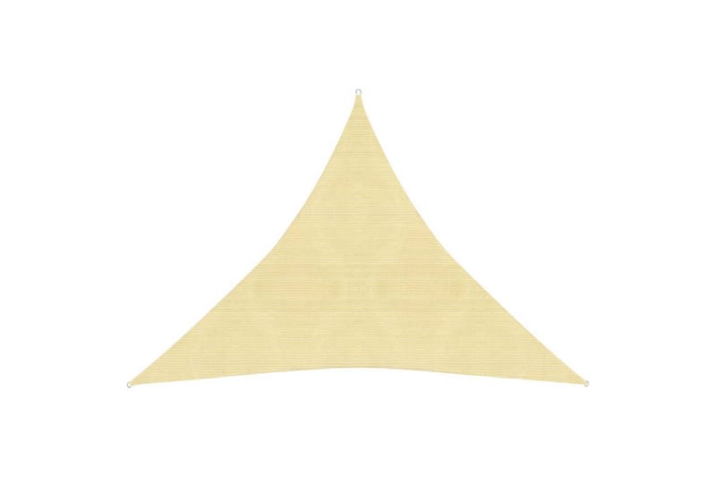 Solsegel 160 g/m² beige 4,5x4,5x4,5 m HDPE - Beige - Utemöbler - Solskydd - Solsegel