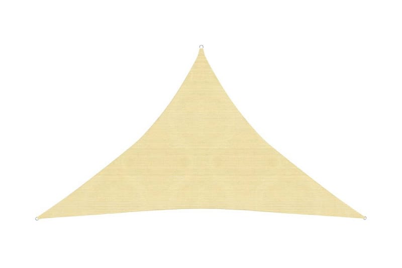 Solsegel 160 g/m² beige 5x5x6 m HDPE - Beige - Utemöbler - Solskydd - Solsegel