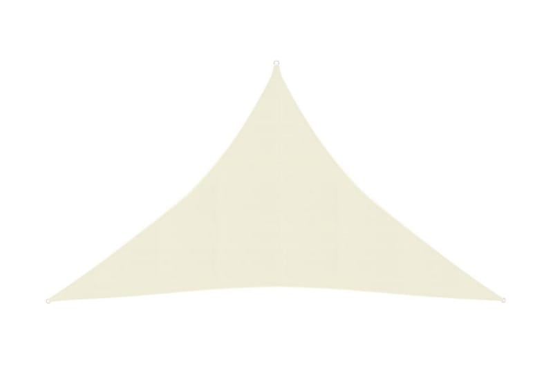 Solsegel 160 g/m² gräddvit 2,5x2,5x3,5 m HDPE - Kräm - Utemöbler - Solskydd - Solsegel