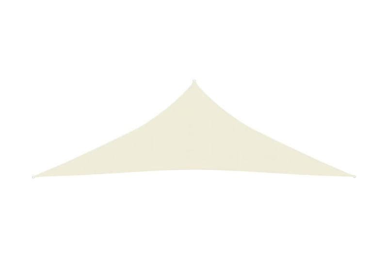 Solsegel 160 g/m² gräddvit 2,5x2,5x3,5 m HDPE - Kräm - Utemöbler - Solskydd - Solsegel