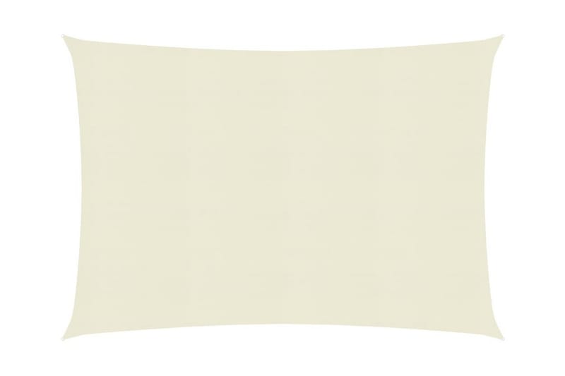Solsegel 160 g/m² gräddvit 2,5x3,5 m HDPE - Vit - Utemöbler - Solskydd - Solsegel