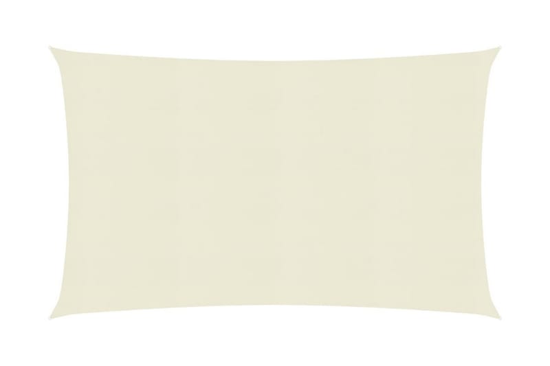 Solsegel 160 g/m² gräddvit 2,5x4 m HDPE - Kräm - Utemöbler - Solskydd - Solsegel