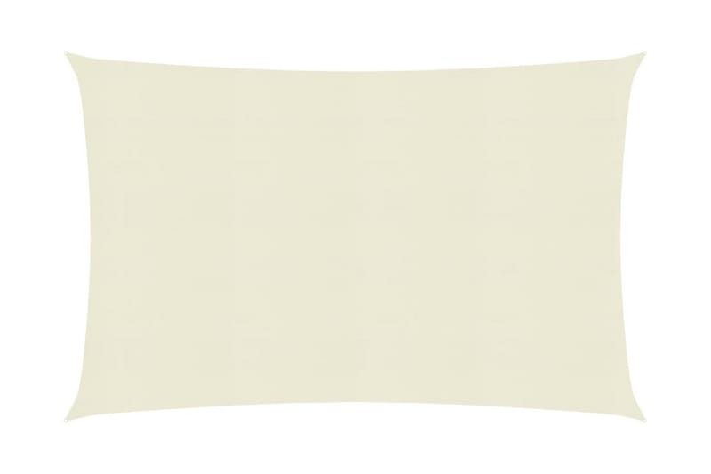 Solsegel 160 g/m² gräddvit 5x6 m HDPE - Vit - Utemöbler - Solskydd - Solsegel