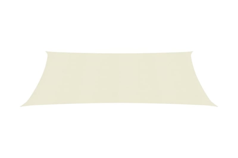 Solsegel 160 g/m² gräddvit 5x7 m HDPE - Kräm - Utemöbler - Solskydd - Solsegel
