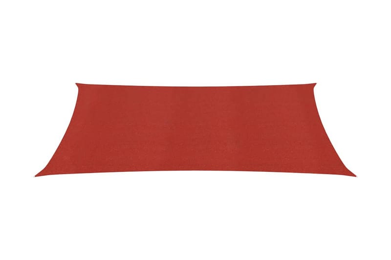 Solsegel 160 g/m² röd 2,5x5 m HDPE - Röd - Utemöbler - Solskydd - Solsegel