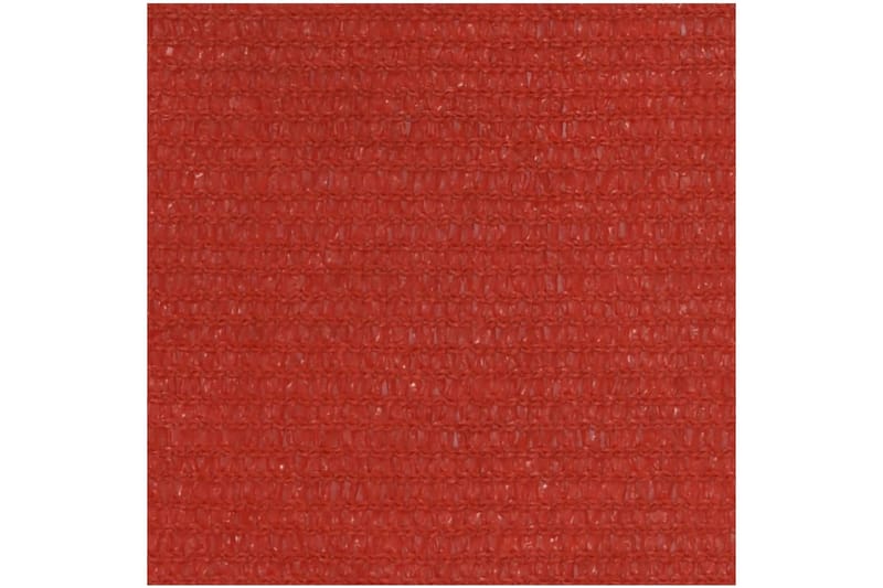 Solsegel 160 g/m² röd 3,6x3,6 m HDPE - Röd - Utemöbler - Solskydd - Solsegel