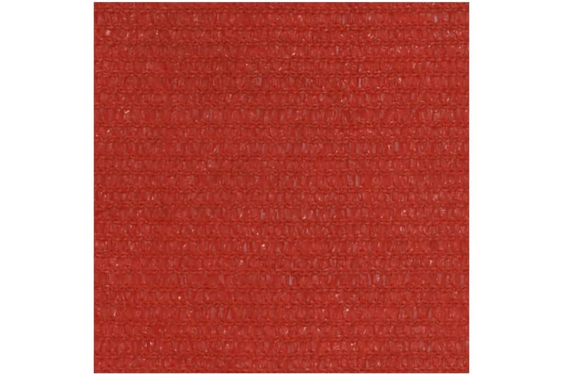 Solsegel 160 g/m² röd 3,6x3,6 m HDPE - Röd - Solsegel