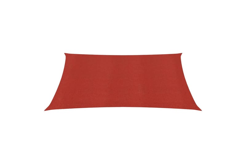 Solsegel 160 g/m² röd 4,5x4,5 m HDPE - Röd - Utemöbler - Solskydd - Solsegel