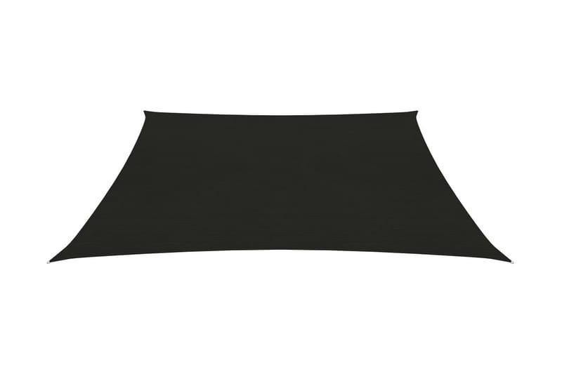 Solsegel 160 g/m² svart 3,6x3,6 m HDPE - Svart - Solsegel