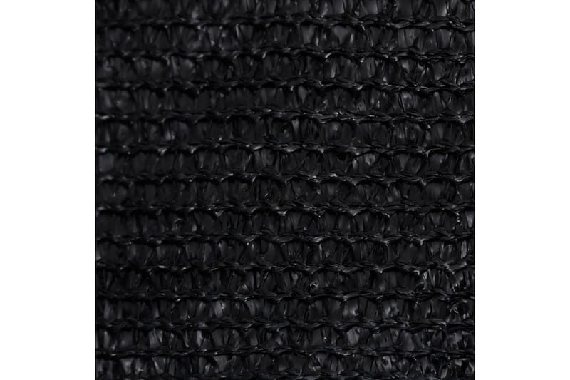 Solsegel 160 g/m² svart 3,6x3,6 m HDPE - Svart - Solsegel