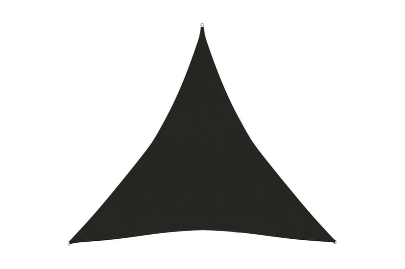 Solsegel 160 g/m² svart 3x3x3 m HDPE - Svart - Utemöbler - Solskydd - Solsegel