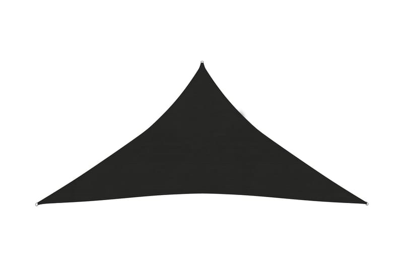 Solsegel 160 g/m² svart 3x3x3 m HDPE - Svart - Utemöbler - Solskydd - Solsegel