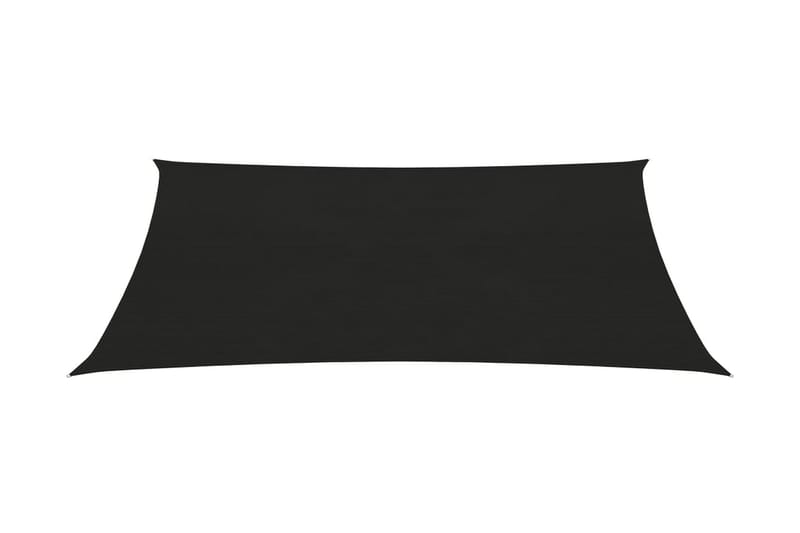 Solsegel 160 g/m² svart 3x4,5 m HDPE - Svart - Utemöbler - Solskydd - Solsegel