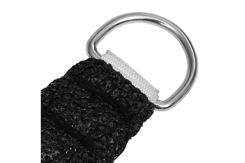 Solsegel 160 g/m² svart 3x4,5 m HDPE - Svart - Utemöbler - Solskydd - Solsegel
