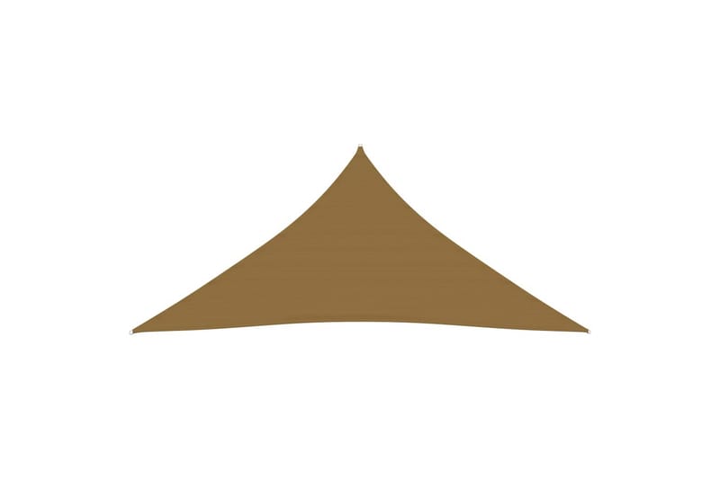 Solsegel 160 g/m² taupe 3x4x4 m HDPE - Taupe - Utemöbler - Solskydd - Solsegel