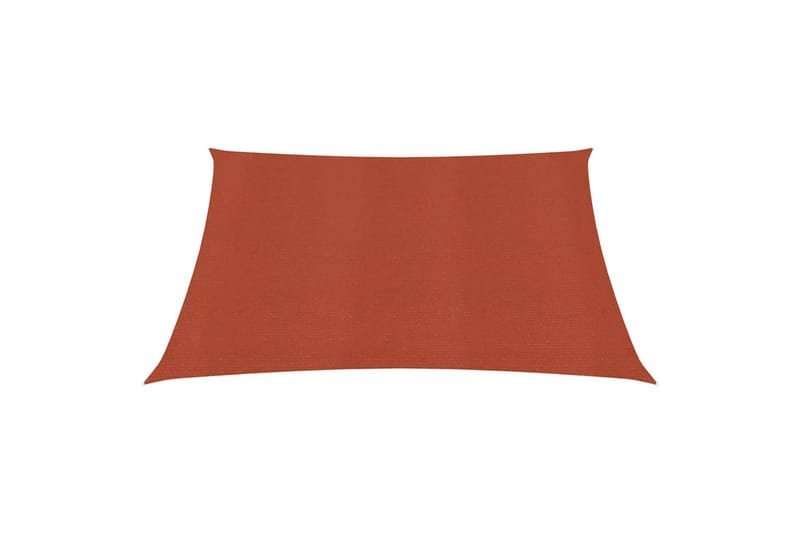Solsegel 160 g/m² terrakotta 2x2 m HDPE - Brun - Utemöbler - Solskydd - Solsegel
