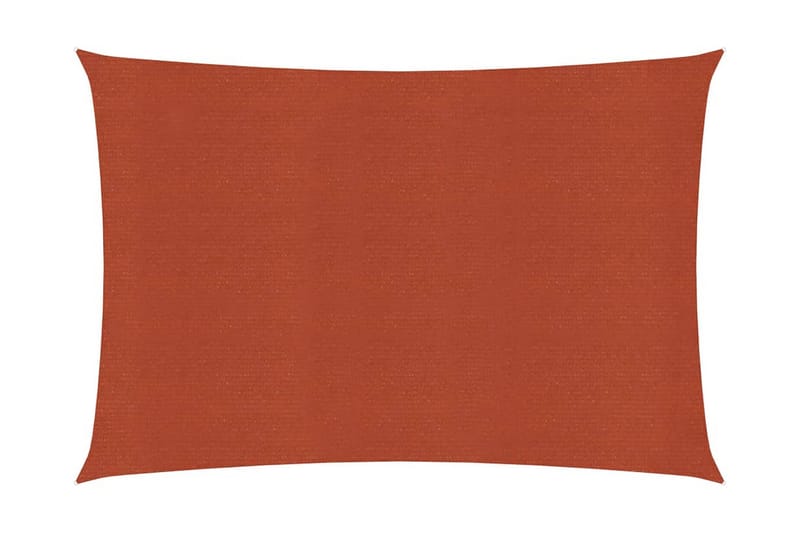 Solsegel 160 g/m² terrakotta 3x4 m HDPE - Orange - Utemöbler - Solskydd - Solsegel