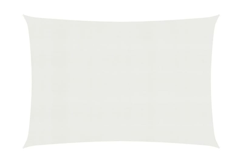 Solsegel 160 g/m² vit 2,5x3 m HDPE - Vit - Utemöbler - Solskydd - Solsegel