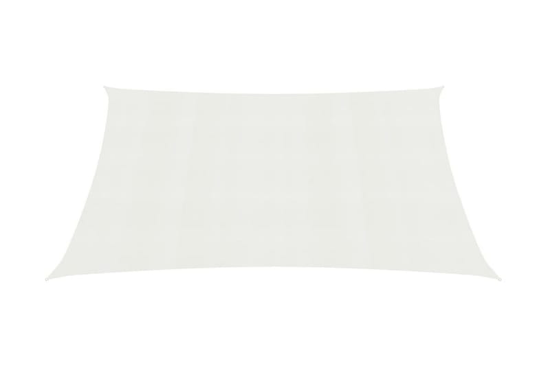 Solsegel 160 g/m² vit 2,5x3 m HDPE - Vit - Utemöbler - Solskydd - Solsegel
