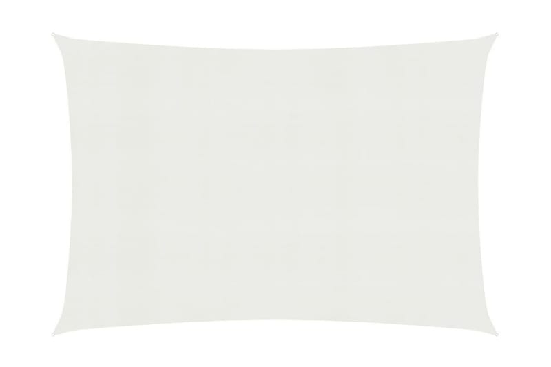 Solsegel 160 g/m² vit 2,5x3,5 m HDPE - Vit - Utemöbler - Solskydd - Solsegel
