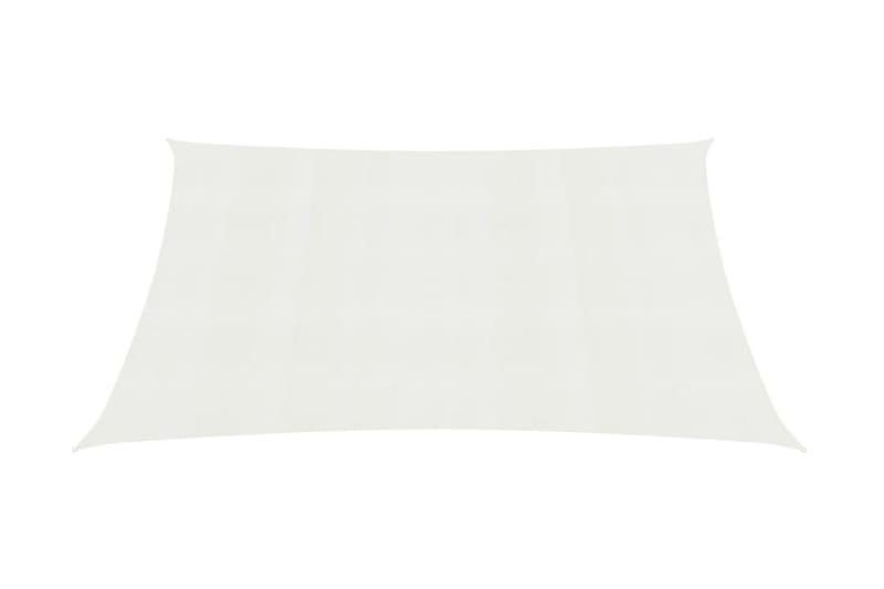 Solsegel 160 g/m² vit 2,5x3,5 m HDPE - Vit - Utemöbler - Solskydd - Solsegel