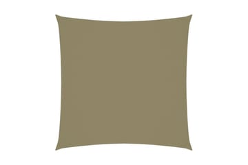 Solsegel oxfordtyg fyrkantigt 4x4 m beige