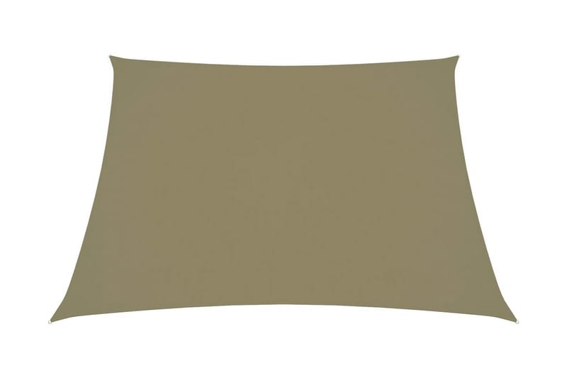 Solsegel oxfordtyg fyrkantigt 4x4 m beige - Beige - Utemöbler - Solskydd - Solsegel